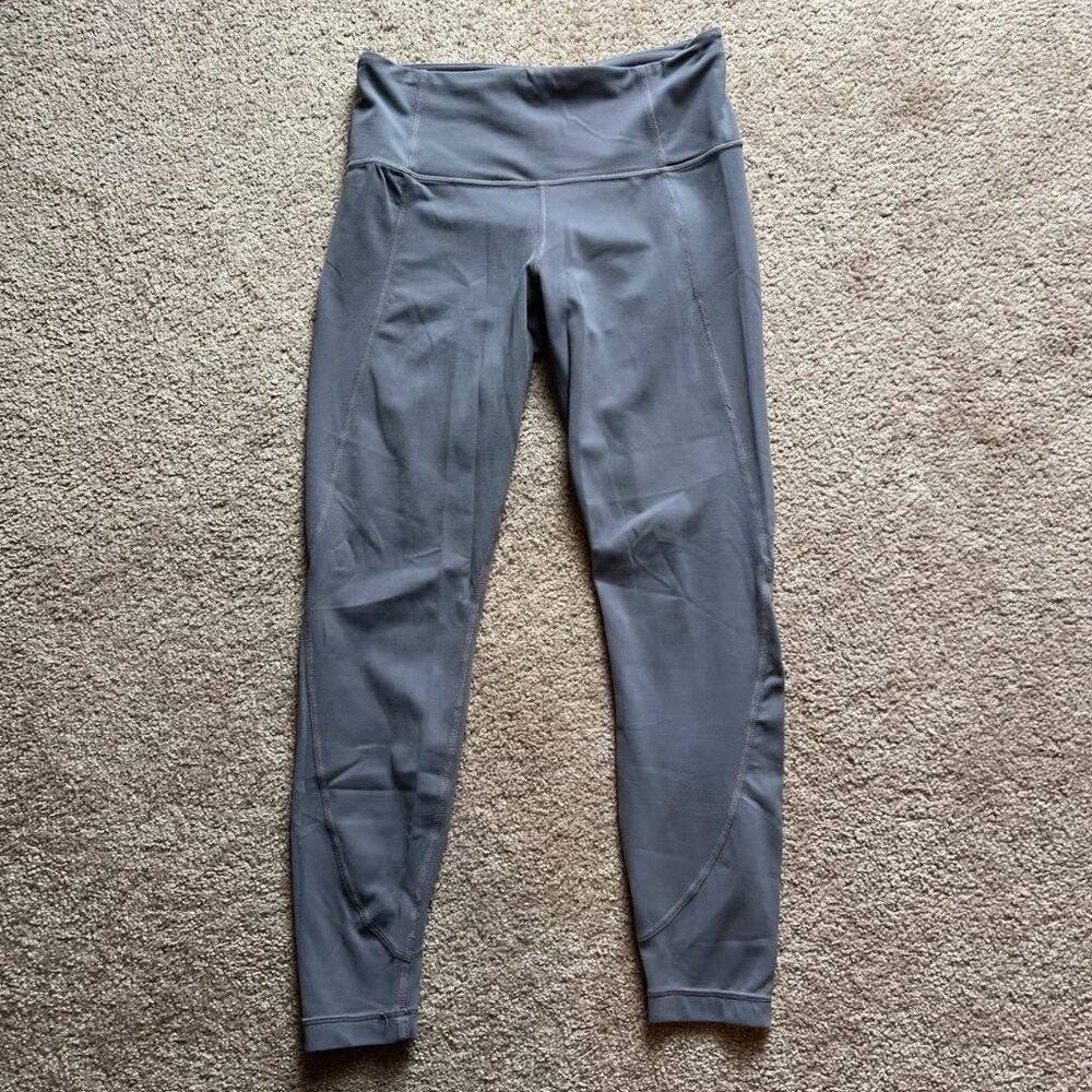 Athleta Dark Gray Women’s High‎ Waisted 7/8 Leggings Size Small